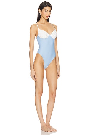 Rowen Rose Bustier One Piece in Baby Blue