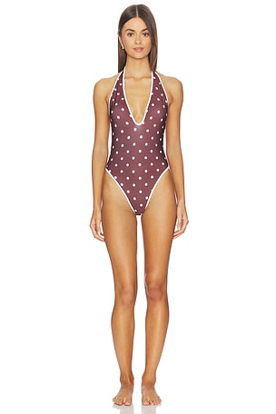 V Neck Backless Swimsuit Rowen Rose