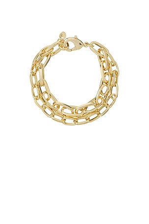 The Paperclip Double Chain Bracelet Roxanne Assoulin