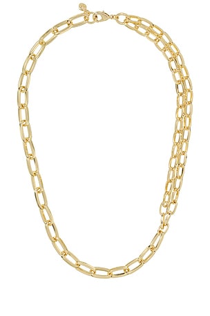 The Paperclip Double Chain Necklace Roxanne Assoulin