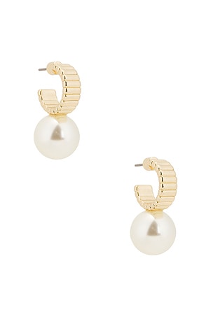 Swan Hoop Earrings Roxanne Assoulin