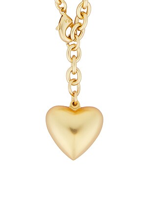 Roxanne Assoulin The Puffy Heart Mini Necklace in Metallic Gold