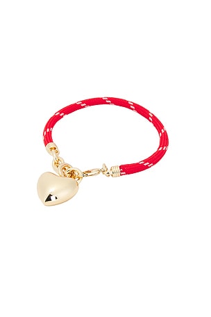 The Cord Heart Charm Bracelet Roxanne Assoulin