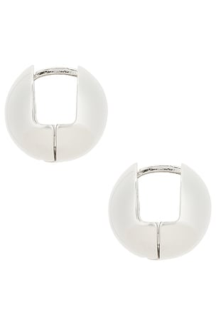 Roxanne Assoulin Baby Ball Earrings in Metallic Silver