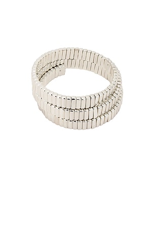 Flat Cobra Triple Wrap Bracelet Roxanne Assoulin
