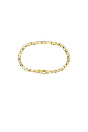 Roxanne Assoulin Gia Tennis Bracelet in Metallic Gold