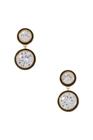 Cubic Double Drop Earrings Roxanne Assoulin