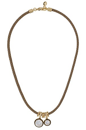 The Cubic Drop Cord Necklace Roxanne Assoulin
