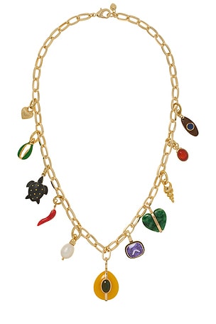 The Multi Charm Chain Necklace Roxanne Assoulin