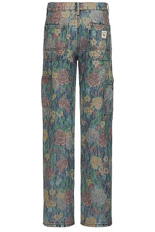 Roy Roger's x Dave's New York Statement Pant Jacquard Tapestry in Blue