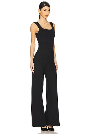 Ripley Rader Ponte Knit Tank Wide Leg Jumpsuit in Black