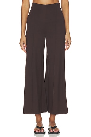 Ponte Knit Cropped Wide Leg Pant Ripley Rader