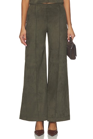 Suede Standard Wide Leg Pant Ripley Rader