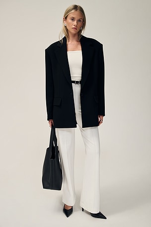 PANTALON JAMBES DROITES EN MAILLE PONTE Ripley Rader