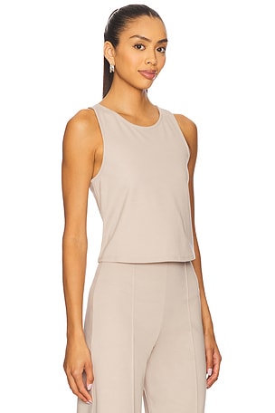 Ripley Rader Ponte Knit Tank Top in Beige