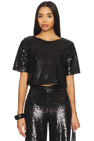Sequin Short Sleeve Top Ripley Rader