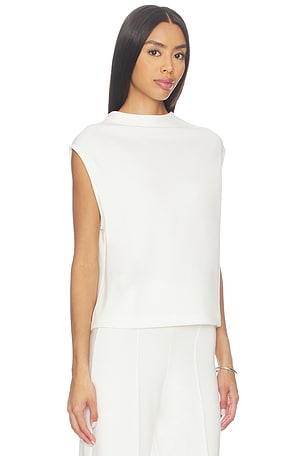 Ripley Rader Scuba Cowl Neck Top in White