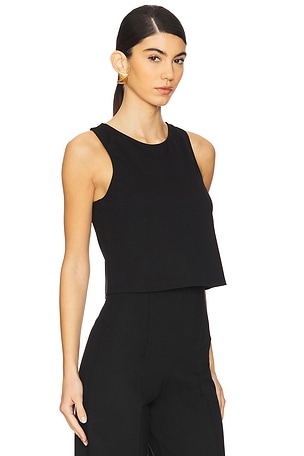 Ripley Rader Ponte Knit Tank Top in Black