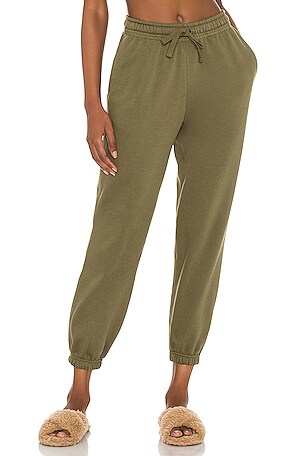 Richer Poorer Recycled Fleece Sweatpant in Olive Army REVOLVE