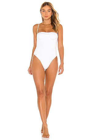 Ezra One Piece in Iridescent White Revel Rey