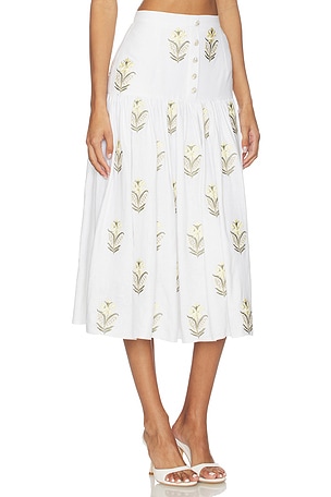 Rosewater House Gilda Skirt in White