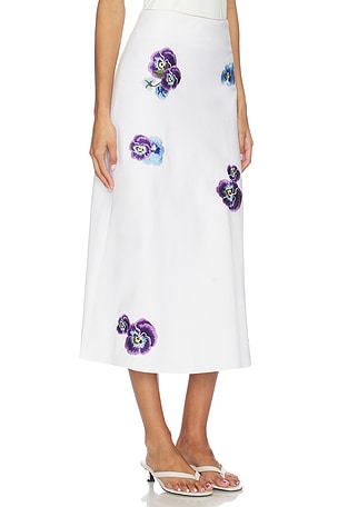 Rosewater House Mina Skirt in White
