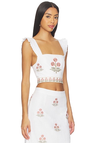 Rosewater House Yalda Bustier in White
