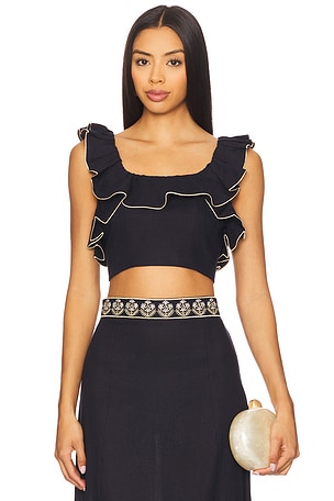 Malika Bustier Top Rosewater House