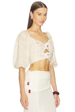 Rosewater House Rosa Top in Lemon