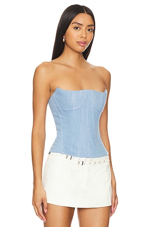 Rozie Corsets Bustier Corset Top in Blue