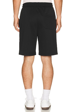REASON Rick And Morty Fleece Shorts in Black