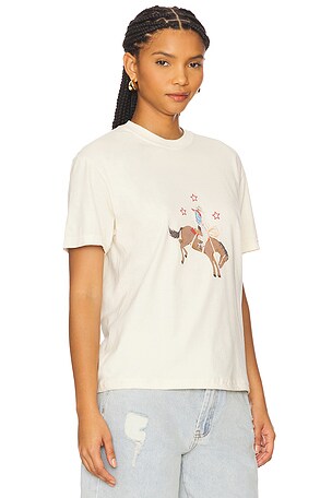 Remington Stone Cowboy Tee in Ivory