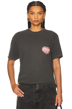 Remington Stone Big Heart Tee in Black