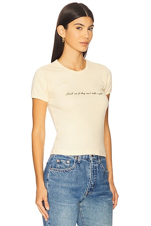 Remington Stone Joker Baby Tee in Cream