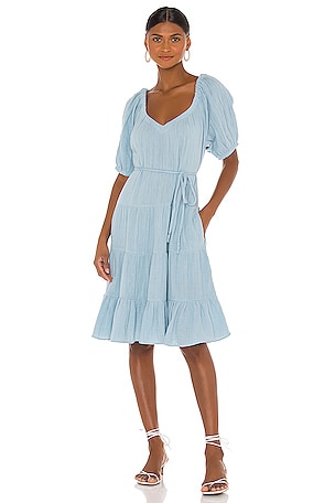 Short Sleeve Double Gauze Dress Rebecca Taylor
