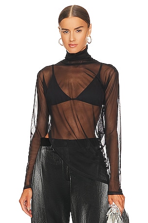 Lei Mesh Turtleneck Top RTA