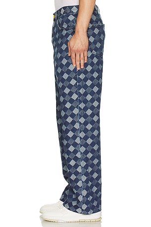 Jacquard Denim 5 Pocket Jeans Round Two