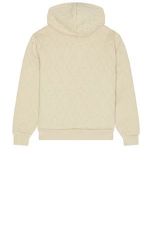 Round Two Quilted Hoodie in Grey