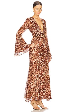 Runaway The Label Sari Maxi Dress in Brown