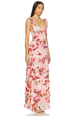 Runaway The Label Melvina Maxi Dress in Pink