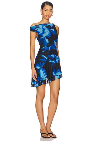 Runaway The Label Tacha Mini Dress in Blue