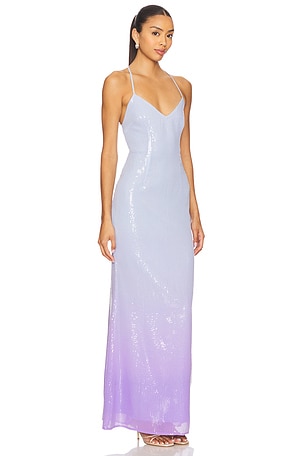 Runaway The Label Niyah Maxi Dress in Baby Blue