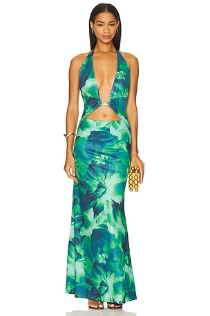 Halston Maxi Dress Runaway The Label