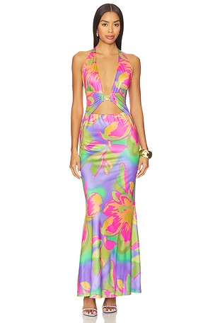 Halston Maxi Dress Runaway The Label