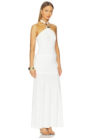 Runaway The Label Alola Halter Maxi Dress in White. Size S. Also