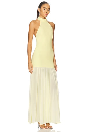 Runaway The Label Yazmin Maxi Dress in Yellow. Size XS. Also