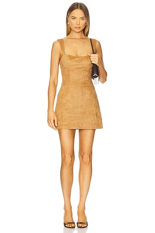 Zaela Square Neck Fitted Mini Dress Runaway The Label