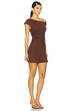 Runaway The Label Talli Mini Dress in Brown