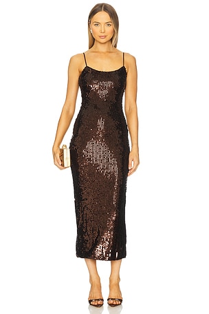 Anette Sequin Midi Dress Runaway The Label