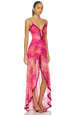 Runaway The Label Kiata Maxi Dress in Pink